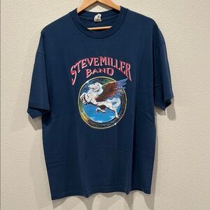 Steve Miller Band Navy Blue Short Sleeve Tee